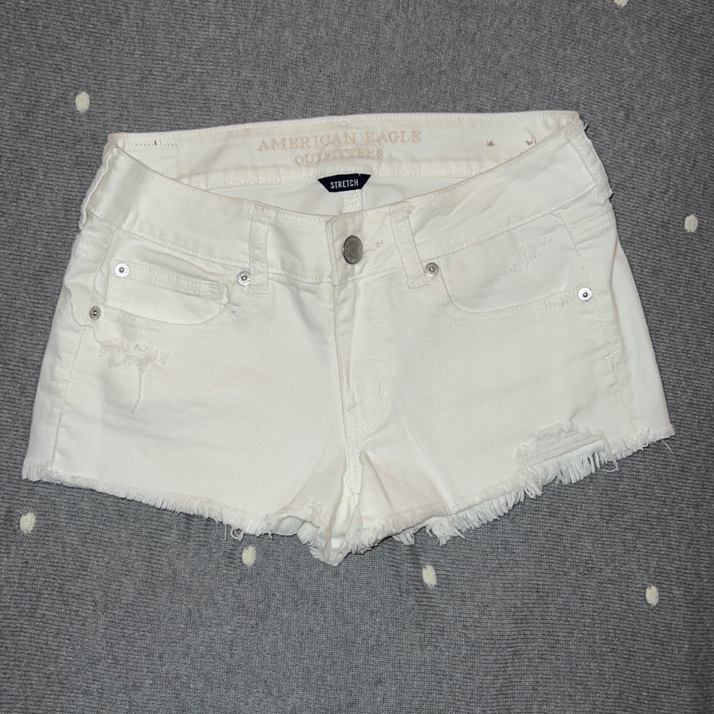 American Eagle Distressed Shortie Shorts